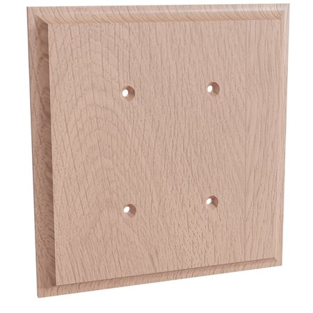 DESIGNS OF DISTINCTION Double Blank Switch Plate Cover - Red Oak 01452002AK1